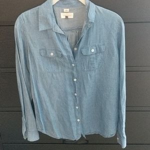 Loft Softened Chambray Shirt